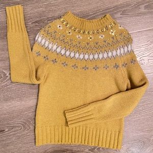 J Crew embellished fair isle Sweater xxs